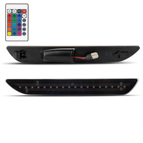 2015-2023 Mustang S550 RGB Smoked LED Side Marker