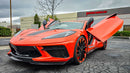 ZLR Door Conversion Kit installed on Ray's Chevrolet Corvette C8. Installation and manufacturing done by Vertical Doors, Inc.