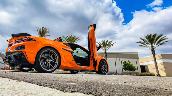 Chevrolet Corvette C8 Z06 Vertical Door Conversion Kit + Mobile Installation. VDCCHEVYCORC823Z06INS