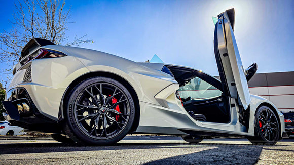 Chevrolet Corvette C8 from California just got a lambo door conversion kit installed from the BEST, Vertical Doors, Inc., in California., VDCCHEVYCORC820, 1LT, 2LT, 3LT, Z51, Z06, C8R, Z8ZR1, Stingray, Eray, Vette, Corvette, 
lambo doors, vertical doors, door conversion, scissor doors, butterfly doors, wing doors, 
Corvette C8 lambo doors, Corvette C8 vertical doors, Corvette C8 door conversion, Corvette C8 scissor doors, Corvette C8 butterfly doors, Corvette C8 wing doors,
