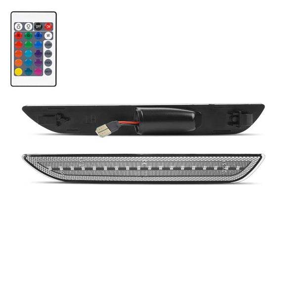 2015-2023 Mustang S550 RGB Clear LED Side Marker