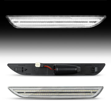 2015-2023 Mustang S550 Clear White LED Side Marker - 0