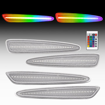 2005-2013 Chevrolet Corvette C6 RGB Clear LED Side Marker - 0
