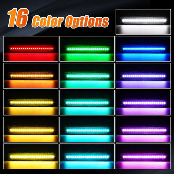 2010-2014 Ford Mustang RGB Smoked LED Side Markers