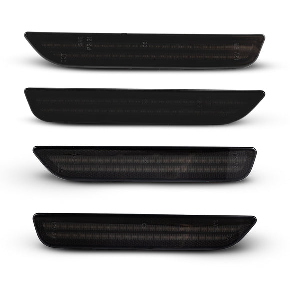2010-2014 Ford Mustang Smoked White LED Side Markers