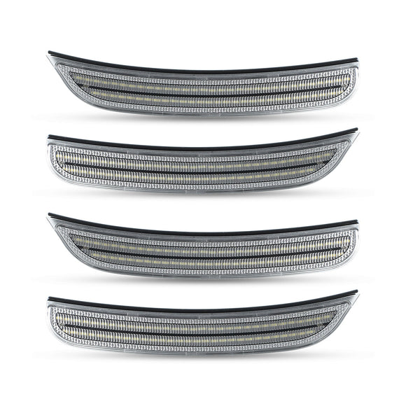 2015–2024 Dodge Charger Clear White LED Side Markers Set