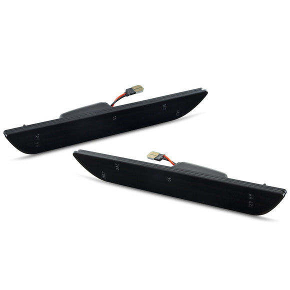 2015-2023 Mustang S550 Smoke White LED Side Marker