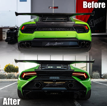 2014-2024 Lamborghini Huracan Tecnica Rear Bumper Conversion Kit - 0