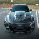 2020-2026 Cadillac CT5/V-Blackwing Heritage Spec Pre-Preg V-Shaped Double Sided Carbon Fiber Hood-10