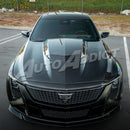 2020-2026 Cadillac CT5/V-Blackwing Heritage Spec Pre-Preg V-Shaped Double Sided Carbon Fiber Hood-15