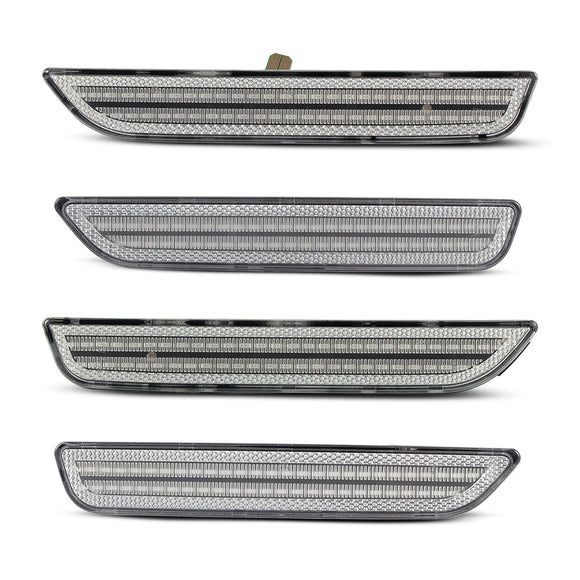 2010-2014 Ford Mustang Clear White LED Side Markers