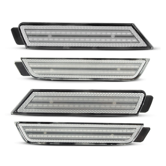 2010-2015 Chevrolet Camaro Clear White LED Side Markers Set