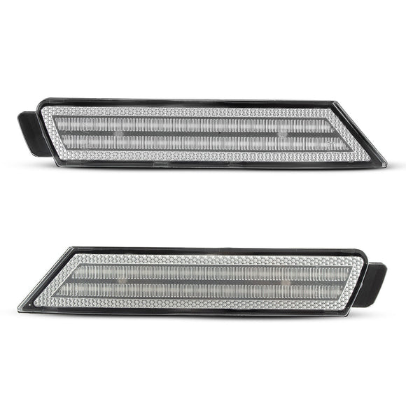 2010-2015 Chevrolet Camaro Clear White LED Side Markers Set