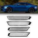 2010-2015 Chevrolet Camaro Clear White LED Side Markers Set-1