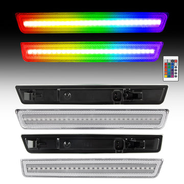 2015-2024 Dodge Challenger RGB Clear LED Side Markers - 0