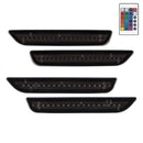 2010-2014 Ford Mustang RGB Smoked LED Side Markers-3