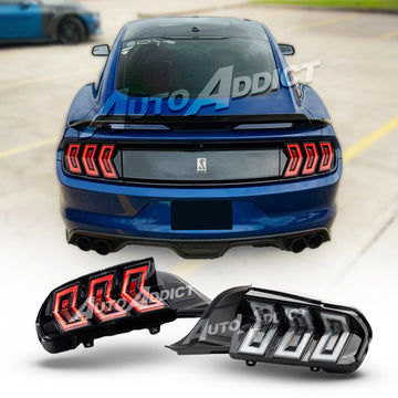 2015-2023 Mustang S550 Heritage-X™ Taillights Amber Turn Signal Sequential w/ Animation