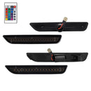 2010-2014 Ford Mustang RGB Smoked LED Side Markers-5