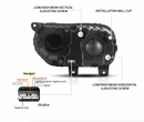 2015-2024 Dodge Challenger OEM Replica Headlights Projector LED Lights-4