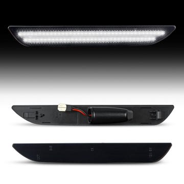 2015-2023 Mustang S550 Smoke White LED Side Marker - 0