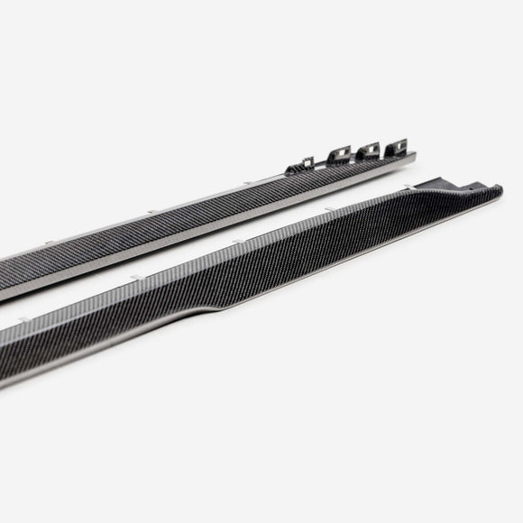 2022-2026 Cadillac CT5-V Blackwing Type-ST Gloss Carbon Fiber Side Rocker Panel Extensions