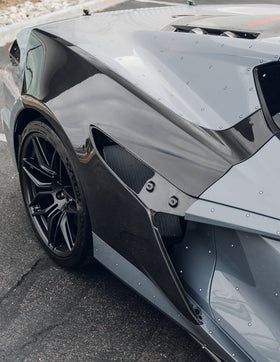 2023-2026 Corvette C8 Type-ZR1 Carbon Fiber Rear Fenders Shell For Z06/E-Ray (Pair) - 0