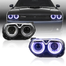 2015-2024 Dodge Challenger RGB Color Change OEM Replica Headlights-1