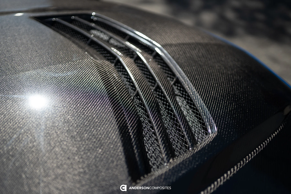 2022-2024 Cadillac CT5-V / Blackwing Type-SV Double Sided Gloss Carbon Fiber Hood