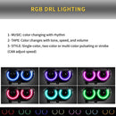 2008-2014 Dodge Challenger RGB Color Change OEM Replica Headlights Projector LED Lights-8