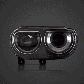 2008-2014 Dodge Challenger OEM Replica Headlights Projector LED Lights - 0