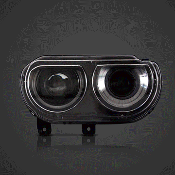 2008-2014 Dodge Challenger OEM Replica Headlights Projector LED Lights - 0