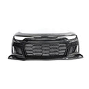 2019-2025 Chevy Camaro SS RS LT Black Panther ZL1 1LE 1PC Full Gloss Carbon Fiber Track Package Front Bumper Conversion for RS Headlights-2