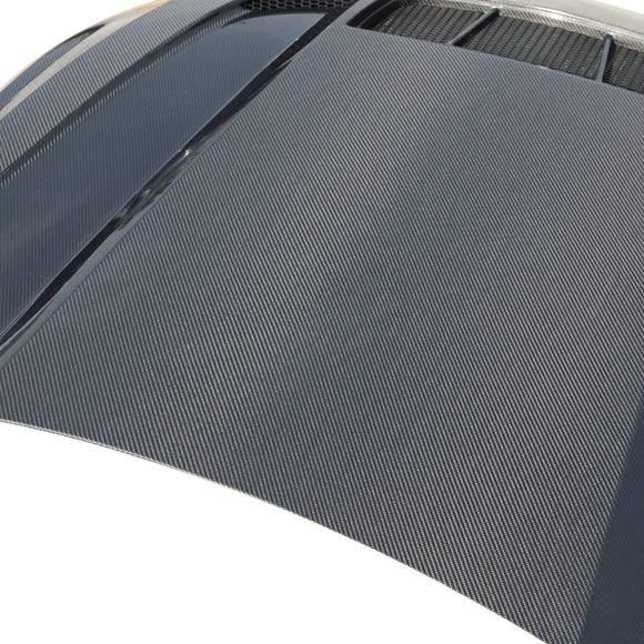 2024-2025 Mustang S650 Type-LM Carbon Fiber Double Sided Hood