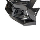 2019-2025 Chevy Camaro SS RS LT Black Panther ZL1 1LE 1PC Full Gloss Carbon Fiber Track Package Front Bumper Conversion for RS Headlights-19