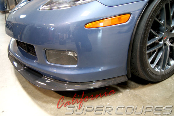 Front Splitter for Chevrolet Corvette C6, Z06, ZR1, and Grand Sport by CSC