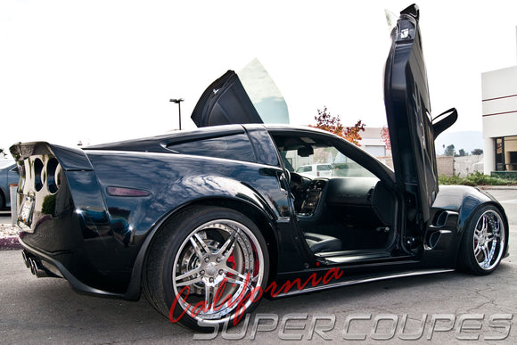 Side Skirts Wide Style for Chevrolet Corvette C6 Z06, ZR1, Grand Sport, and Wide Body by CSC