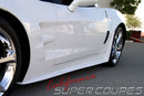 Side Skirts Wide Style for Chevrolet Corvette C6 Z06, ZR1, Grand Sport, and Wide Body by CSC-4