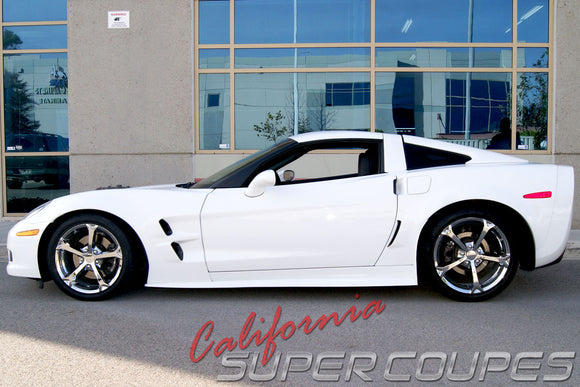 Side Skirts Wide Style for Chevrolet Corvette C6 Z06, ZR1, Grand Sport, and Wide Body by CSC