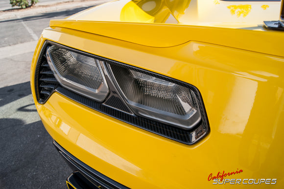 Rear Taillight Bezels Carbon Fiber Chevrolet Corvette C7 2014-2019 By CSC