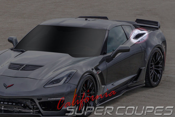 Quarter Panel Top Vents Carbon Fiber Chevrolet Corvette C7 2014-2019 By CSC