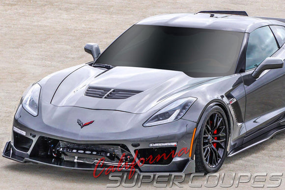 Front Fender Moldings Z06 Carbon Fiber Chevrolet Corvette C7 2014-2019 By CSC