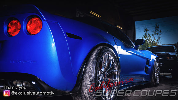 Front Fenders ZLR Super Wide ZR1 Style  w/ Liners for Chevrolet Corvette C6 by CSC