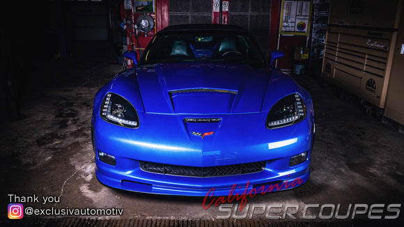 Front Fenders ZLR Super Wide ZR1 Style  w/ Liners for Chevrolet Corvette C6 by CSC