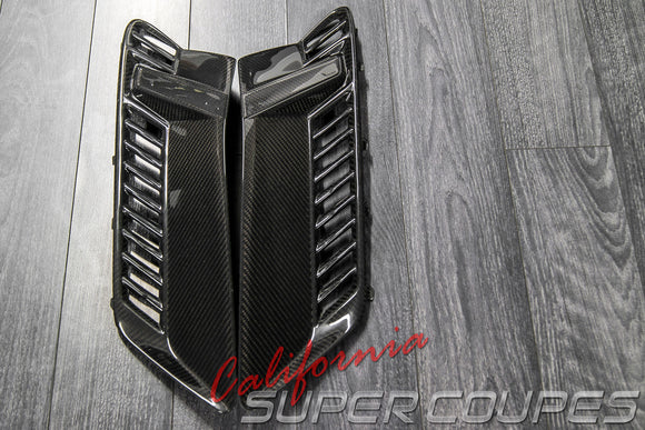 Front Fender Vents Z06 Carbon Fiber Chevrolet Corvette C7 2014-2019 By CSC