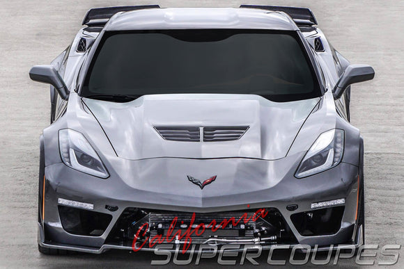 OEM Style Hood Vent Carbon Fiber Chevrolet Corvette C7 2014-2019 By CSC