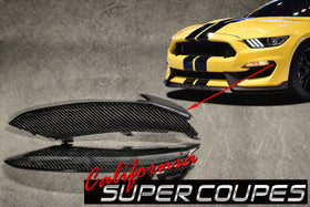Carbon Fiber GT350 Marker Bezels Ford Mustang Shelby 2015-2018 - 0