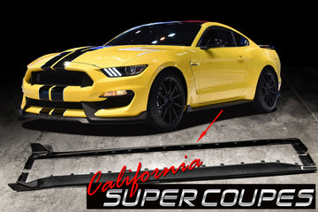 Carbon Fiber GT350 Side Skirts Ford Mustang Shelby 2015-2018