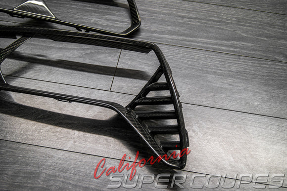 Rear Taillight Bezels Carbon Fiber Chevrolet Corvette C7 2014-2019 By CSC