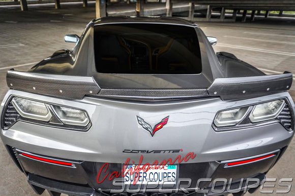 Rear Taillight Bezels Carbon Fiber Chevrolet Corvette C7 2014-2019 By CSC