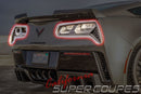 Rear Taillight Bezels Carbon Fiber Chevrolet Corvette C7 2014-2019 By CSC-9
